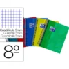 Bloc espiral Oxford Ebook tamaño 8º cuadricula 5mm 120 hojas tapa extradura colores surtidos
