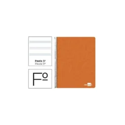Bloc Liderpapel Folio Write Pauta 2,5 mm 80 hojas color Naranja