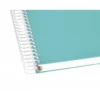 Bloc Antartik A5 Cuadricula 5mm tapa dura 120 hojas 100g/m2 color menta 5 bandas color