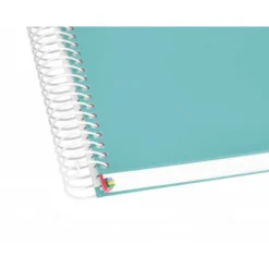 Bloc Antartik A5 Cuadricula 5mm tapa dura 120 hojas 100g/m2 color menta 5 bandas color
