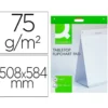 BLOC CONGRESO Q-CONNECT LISO AUTOADHESIVO SOBREMESA 508X584 MM 20 HOJAS PAPEL BLANCO DE 75G/M2 FSC