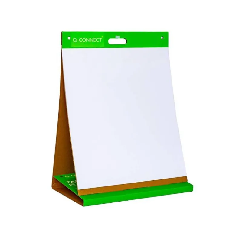 BLOC CONGRESO Q-CONNECT LISO AUTOADHESIVO SOBREMESA 508X584 MM 20 HOJAS PAPEL BLANCO DE 75G/M2 FSC