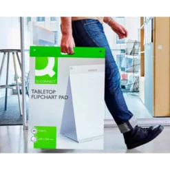 BLOC CONGRESO Q-CONNECT LISO AUTOADHESIVO SOBREMESA 508X584 MM 20 HOJAS PAPEL BLANCO DE 75G/M2 FSC