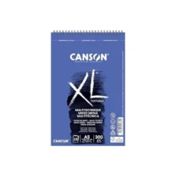 BLOC D DIBUJO ACUARELA CANSON XL DIN A5 15 HOJAS 300 GR MIX MEDIA GRANO MEDIO
