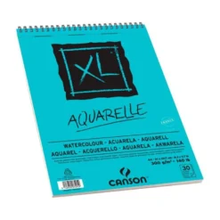 Bloc de Dibujo Acuarela Canson XL DIN A4 30 hojas 300 gr Microperforado Espiral Grano Fino