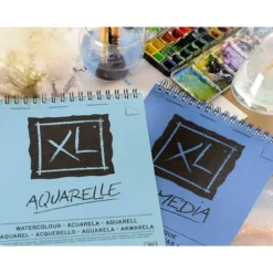 Bloc de Dibujo Acuarela Canson XL DIN A4 30 hojas 300 gr Microperforado Espiral Grano Fino