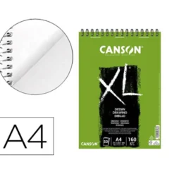 Bloc de Dibujo Dessin Canson XL DIN A4 50 hojas 160 gr Microperforado Espiral Grano Fino