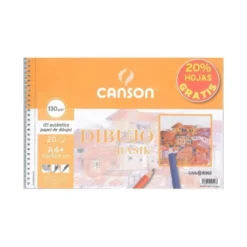Bloc de dibujo espiral Basik Canson Din A4 20 hojas 130 gr