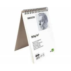 BLOC DE DIBUJO LIDERPAPEL ESBOZOS ESPIRAL DIN A5 100 HOJAS 90 GR SIN RECUADRO