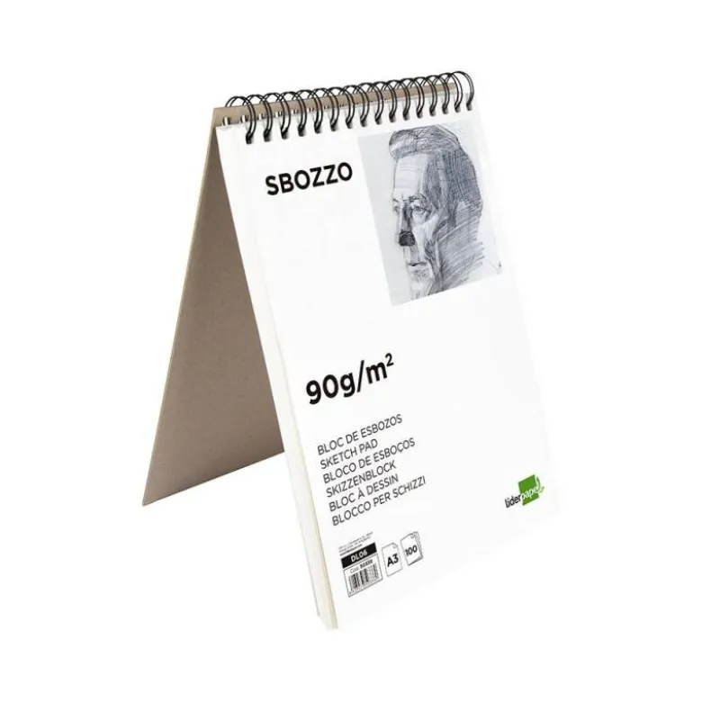 Bloc de dibujo Liderpapel esbozos Din A3 100 hojas 90 gr