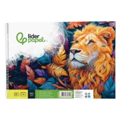 Bloc de dibujo Liderpapel espiral Folio 20 hojas 180 gr sin recuadro perforado