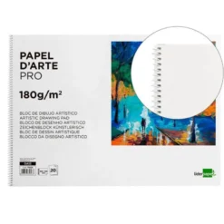 Bloc de dibujo Liderpapel espiral Din A3 20 hojas 180 gr sin recuadro