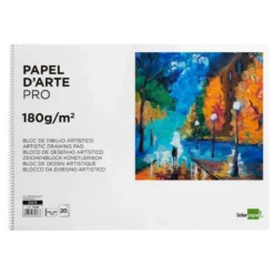 Bloc de dibujo Liderpapel espiral Din A3 20 hojas 180 gr sin recuadro