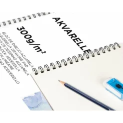 Bloc de dibujo Liderpapel espiral acuarela Din A3 10 hojas 300 gr