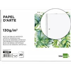 Bloc de dibujo Liderpapel Folio 20 hojas 130 gr