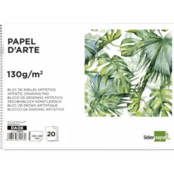 Bloc de dibujo Liderpapel Folio 20 hojas 130 gr