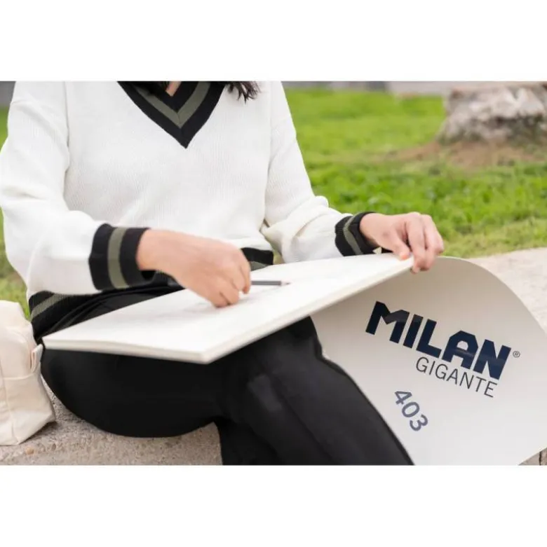 BLOC DE DIBUJO MILAN GIGANTE COLECCION 430 DIN A3 LISO 50 HOJAS 200 GR