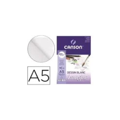Bloc de Dibujo Multitecnicas Canson DIN A5 50 hojas 200 gr Encolado Liso