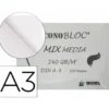 BLOC DE DIBUJO MULTITECNICAS MICHEL ECONOBLOC MIX MEDIA DIN A3 100 HOJAS 240 GR ENCOLADO