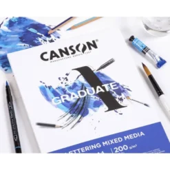 BLOC DE DIBUJO MULTITECNICAS CANSON GRADUATE LETTERING MIXED MEDIA 20 HOJAS 200 GR