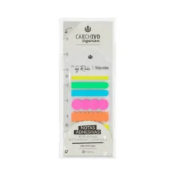 BLOC DE NOTAS ADHESIVAS CARCHIVO INGENIOX IRREGULAR COLORES NEON