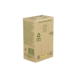 Bloc de notas adhesivas quita y pon recicladas en torre post-it 38 x 51 mm 24 blocs 653 papel reciclado