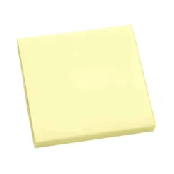 Bloc de notas adhesivas quita y pon q-connect 76x76 mm con 100 hojas color amarillo