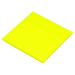 BLOC DE NOTAS ADHESIVAS QUITA Y PON Q-CONNECT 76X76 MM REMOVIBLE PLASTICO TRANSLUCIDO AMARILLO NEON CON
