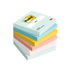 BLOC DE NOTAS ADHESIVAS QUITA Y PON BEACHSIDE 100% PEFC 76X76 MM 100 HOJAS PACK DE 6 UNIDADES