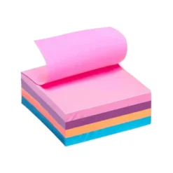 Bloc de notas adhesivas quita y pon q-connect con 320 hojas de 76x76mm