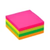 BLOC DE NOTAS ADHESIVAS QUITA Y PON Q-CONNECT 76X76 MM FSC FLUORESCENTE CON 400 HOJAS