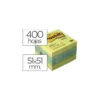 Bloc de notas adhesivas quita y pon post-it 51x51 mm minicubo limon 400 hojas.