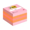 Bloc de notas adhesivas quita y pon post-it 51x51 mm minicubo rosa 400 hojas