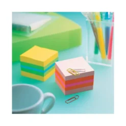 Bloc de notas adhesivas quita y pon post-it 51x51 mm minicubo rosa 400 hojas