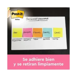 Bloc de notas adhesivas Z-Notes Post-it ®. Colores surtidos