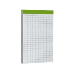 Bloc de notas Din A7 encolado Liderpapel 80 hojas cuadricula 4 mm