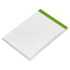 Bloc de notas Din A7 encolado marca Liderpapel liso