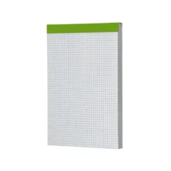Bloc de notas Din A5 encolado marca Liderpapel cuadricula 4 mm 80 hojas