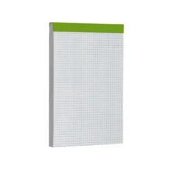 Bloc de notas Din A5 encolado marca Liderpapel cuadricula 4 mm 80 hojas