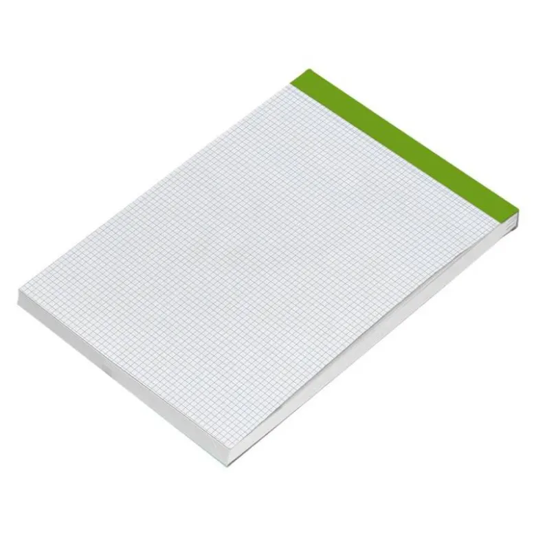 Bloc de notas Din A4 encolado marca Liderpapel cuadricula 4 mm 80 hojas