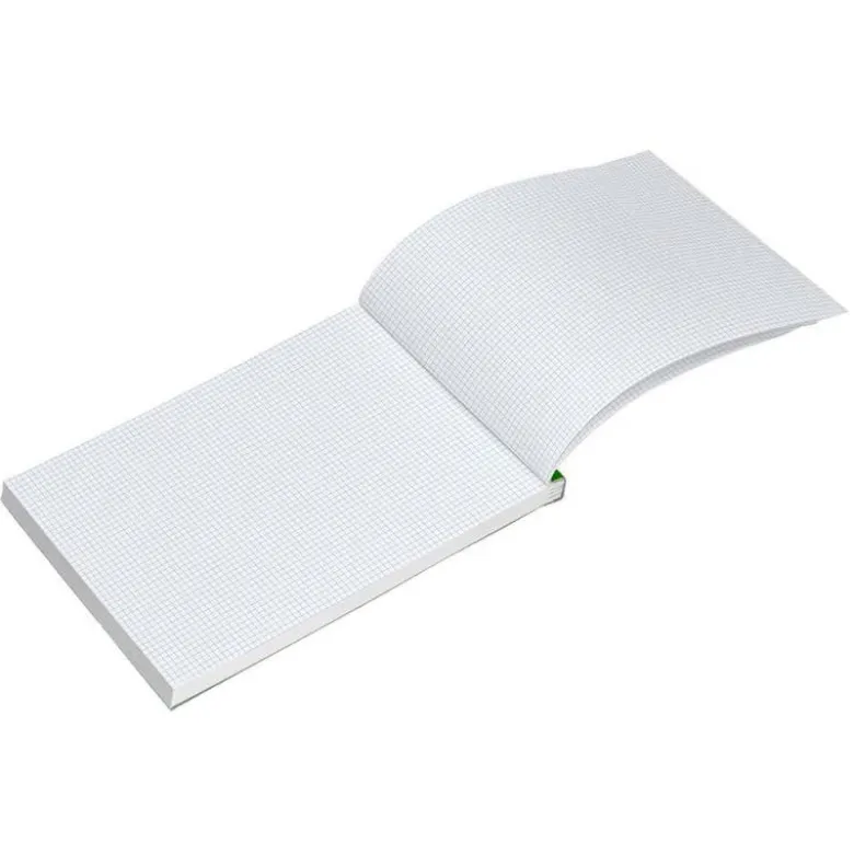 Bloc de notas Din A4 encolado marca Liderpapel cuadricula 4 mm 80 hojas
