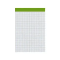 Bloc de notas Din A4 encolado marca Liderpapel cuadricula 4 mm 80 hojas