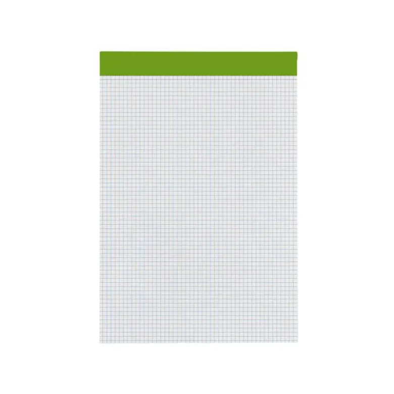 Bloc de notas Din A4 encolado marca Liderpapel cuadricula 4 mm 80 hojas