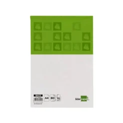 Bloc de notas Din A4 encolado marca Liderpapel liso 80 hojas