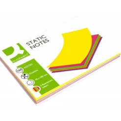 Bloc de notas magneticas quita y pon Q-Connect 70x100 mm 5 colores fluorescentes