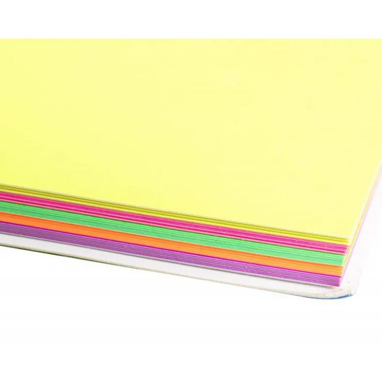 Bloc de notas magneticas quita y pon Q-Connect 210x297 mm 5 colores fluorescentes