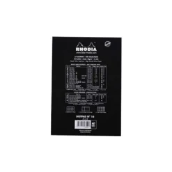 Bloc de notas perforado Rhodia Din A5 liso Negro
