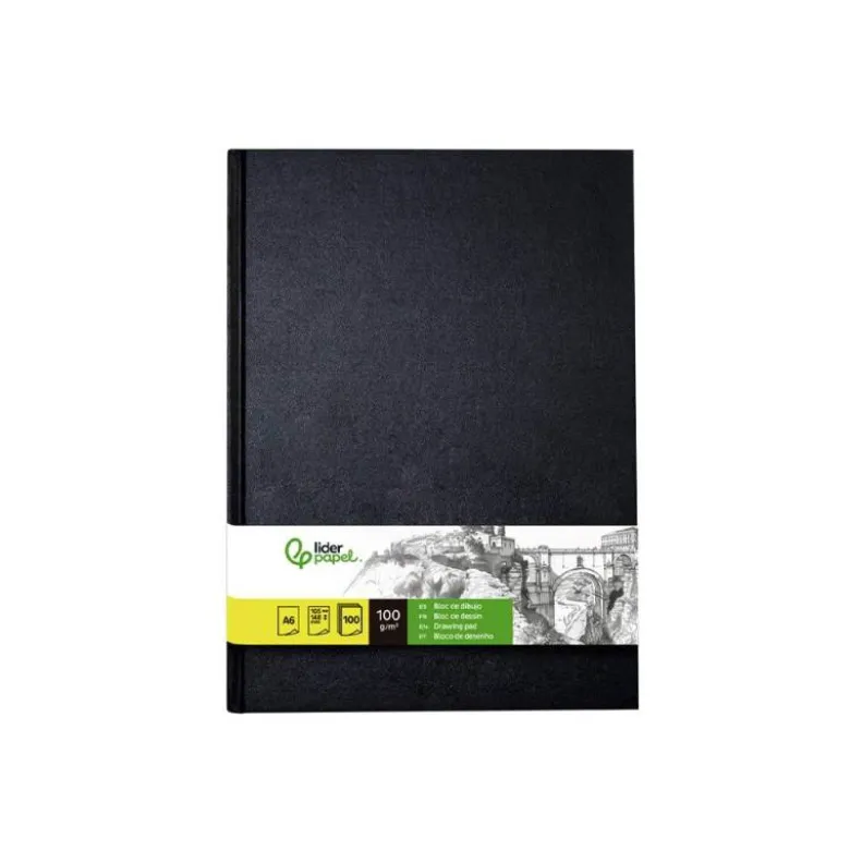 BLOC DIBUJO LIDERPAPEL ESBOZOS ENCUADERNADO DIN A6 148X105 MM 100 HOJAS 100 GR/M2