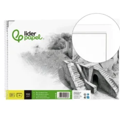 BLOC DIBUJO LIDERPAPEL LINEAL HISTORICO 230X325MM 20 HOJAS 130G/M2 CON RECUADRO PERFORADO