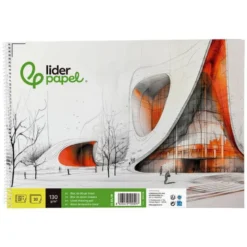 BLOC DIBUJO LIDERPAPEL LINEAL VANGUARDIA 230X325MM 20 HOJAS 130G/M2 CON RECUADRO PERFORADO